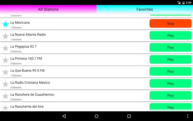 Mexican Radio Online android App screenshot 1