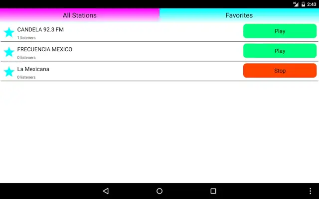 Mexican Radio Online android App screenshot 2