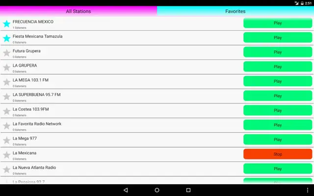 Mexican Radio Online android App screenshot 5